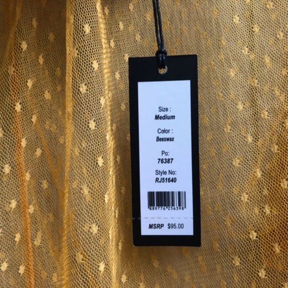 Romeo and Juliet Couture Ruffle Sleeve Mesh Top - Picture 5 of 5